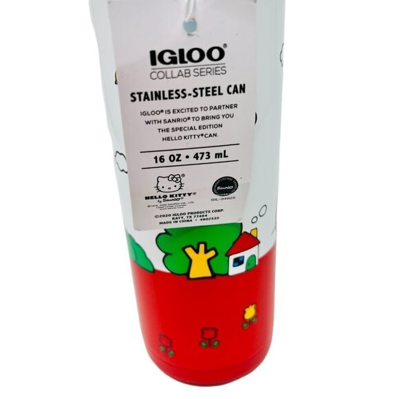 Hello Kitty Igloo Retro Stainless Steel Tumbler Can - Picture 6 of 9